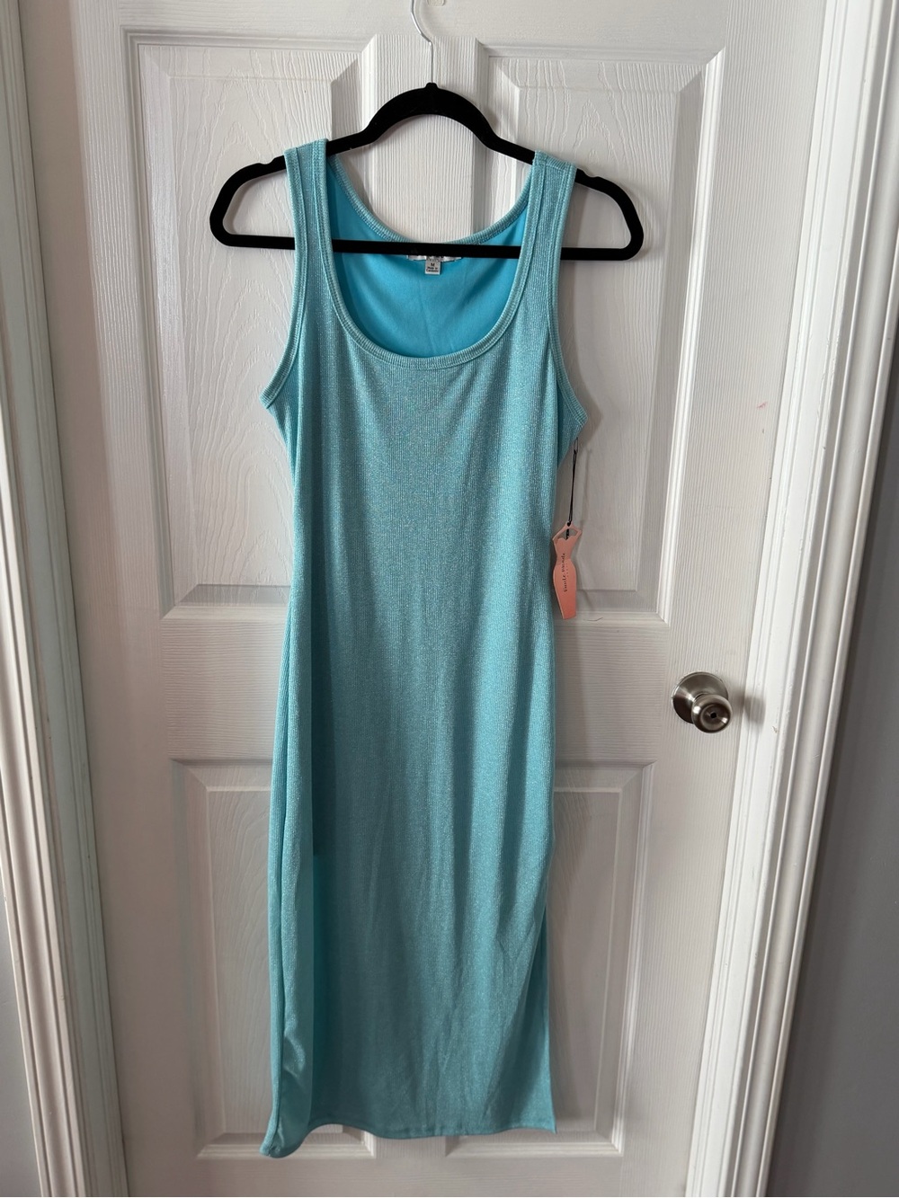 Light Blue Sleeveless midi Tank Dress